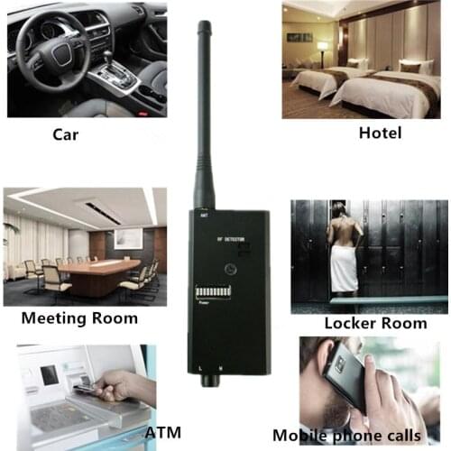 Anti Spy Detector Hidden Camera GSM Audio Bug Finder GPS Signal Cellphone Detect Pro Hunter Black 007A
