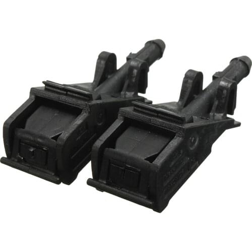 Black Windshield Water Sprayer Jet- Spray Washer Nozzle For VW Beetle for Jetta Golf GTI Passat Touareg Rabbit 6E0955985B