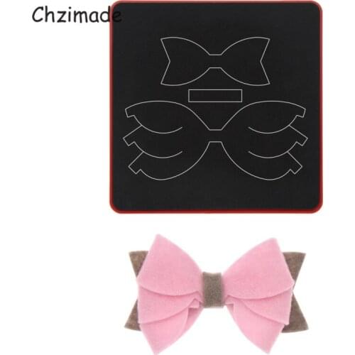 Chzimade Cute Bows Wooden Leather Cutting Dies Mold For Leather Blade Punching Diy Handmade Scrapbooking Crafts