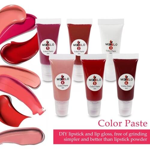DIY color paste lipstick lip gloss lip glaze plant color paste lip gloss bulk lip gloss kit lip liquid pigment lip tint set