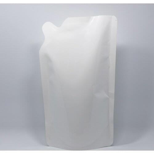 DHL 15*24cm 600ml 250Pcs/ Lot Laundry Detergent Hand Washing White Plastic Doypack Pouch Shampoo Liquid Storage Poly Pack Bag