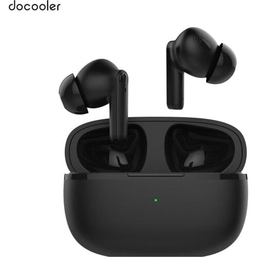 Docooler Mini TWS ANC True Wireless Active Noise Canceling Earphones J8 Bluetooth 5.0 Earbuds LED Display Touch Control Headset