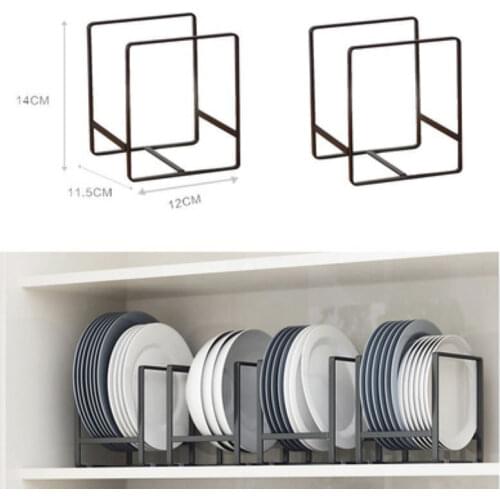 Kitchen Accessories Dish Drain Rack Pot Lid Holder Tray Tableware Cupboard Organizer Bowl Stand Drainer Dinnerware Storage Shelf