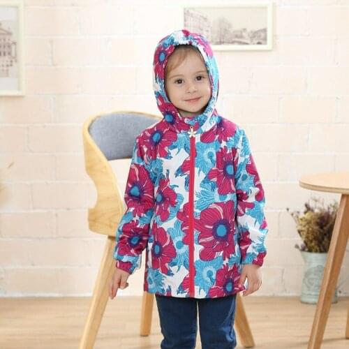 New Spring Autumn Child Coat Waterproof Windproof Baby Girls Jackets Children Outerwear Warm Polar Fleece For 3-12T