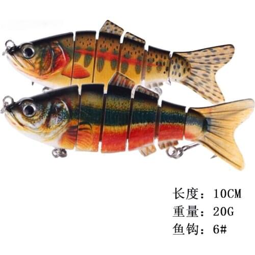 LK-Luhan Hot-selling Burst Multi-section Bionic Bait 6 Sections of Road Yahai Fishing Gear Fake Bait Wholesale