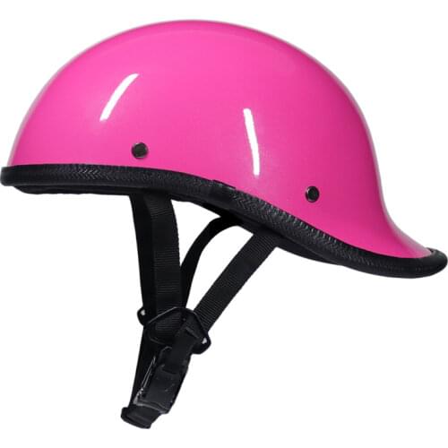 Pink Motorcycle Helmet for Women Mujer Riding Sports Scooter Vintage Casco Enduro Biker Vespa Casque Jet Half Capacete De Moto