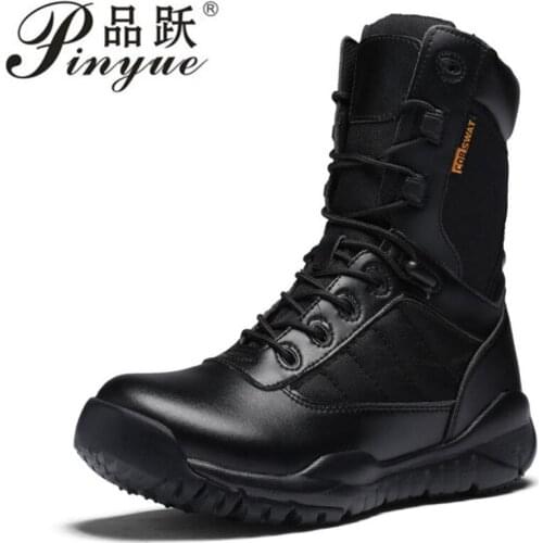Men Desert Tactical Military Boots Mens Work Safty Shoes SWAT Army Boot Militares Tacticos Zapatos Ankle Combat Boots