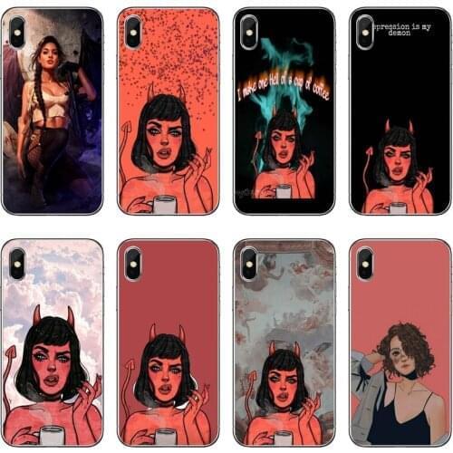 TPU Soft Case For Samsung Galaxy A70 A60 A50 A40 A30 A10 A9 A8 A6 Plus A7 A5 A3 2018 2017 2016 Sexy Devil Woman Phone Case