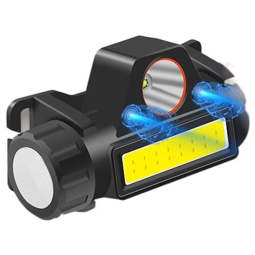 Fishing headlight glare night fishing specific induction charging head mounted ultra bright long life trumpet fishing lights