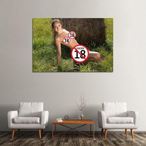 Wall Art Posters Sexy Grl in the Wild Beautiful Model Photo Canvas Printed Paintings For Living Room Decor