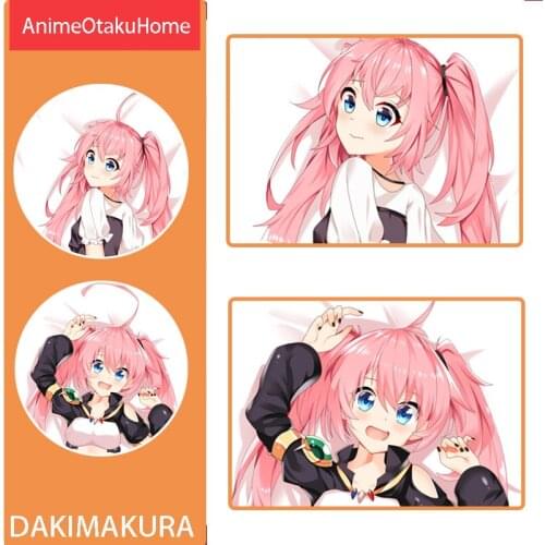 Anime That Time I Got Reincarnated as a Slime Milim Nava Throw Pillow Cover Hug Pillowcase Otaku Bedding Dakimakura Pillow Case