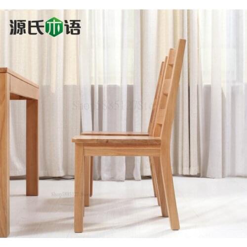 Pure Solid Wood Dining Chair/full Oak Chair/dining Chair/restaurant Combination Furniture/modern Simplicity