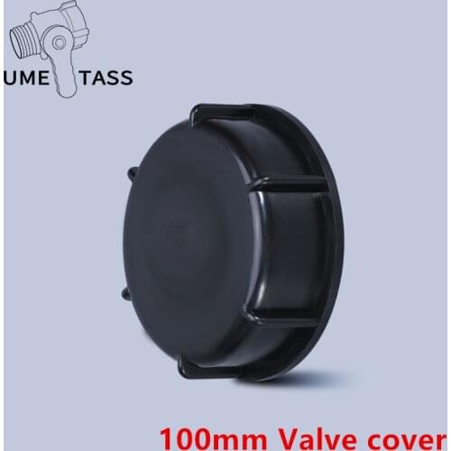 Plastic valve Lid 100mm black Cap for IBC Tank valve leakproof cover