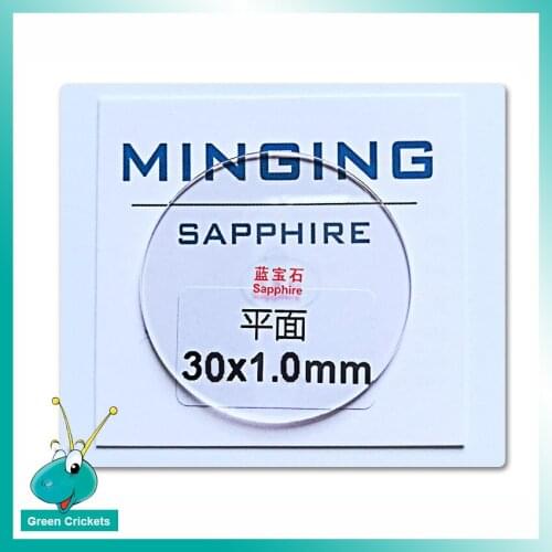 Wholesale 2pcs/lot 1.0mm thickness 30~32.5mm Sapphire Watch Glass Crystal for Watch Glass Replacement