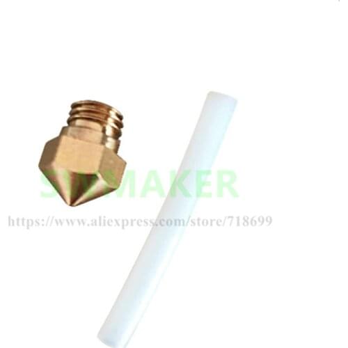 MK10 nozzle 0.2/0.3/0.4/0.5/0.6/0.8/1/mm Nozzle 1.75mm with PTFE tube for Wanhao/Flashforge 3D printer