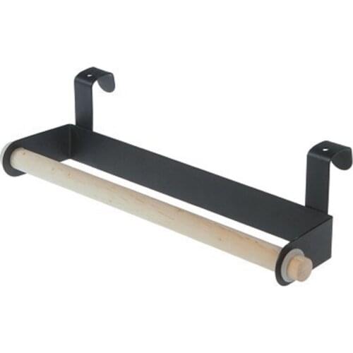 Bathroom Towel Pole kitchen Solid Wood Rag Rack Bathroom Aand Kitchen Suspension Towel Rack Non-Punching Hanger Door Back Ttype