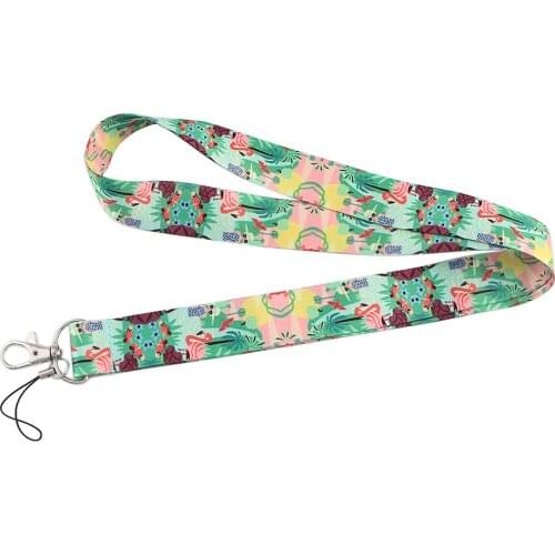ZF2407 1pcs Lovely Bird Illustration Neck Strap Lanyards ID Badge Card Holder Keychain Phone Gym Strap Webbing Necklace Gift