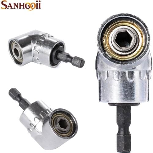 1/4" Inch Magnetic Angle Bit Driver Adapter Screwdriver 105 Degree Adjustable Thumb Flange Off-Set Power Head Power Drill Driver