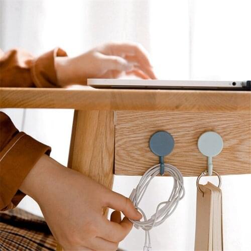 10 Pcs Set Kitchen Bathroom Plastic Adhesive Hook Wall Sticky Mount Hanger Rack Hanger Hook Suction Cup Adhesive Wall HooksH