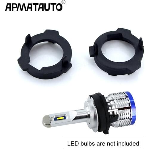 2pcs H7 LED Headlight Bulb Holder Adapter Lamp Base For VW polo Lavida Lamando Touran Tiguan For Skoda Octavia