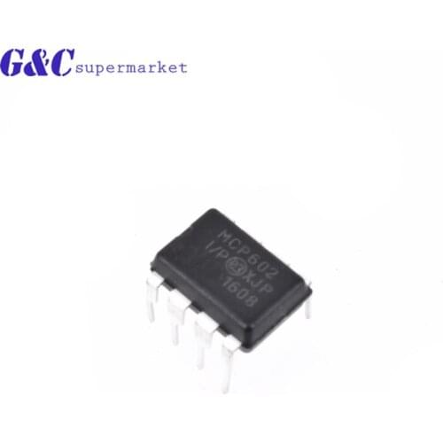 2PCS MCP602-I/P DIP8 MCP602 DIP DIP8 2.7V to 5.5V Single Supply CMOS Op Amps diy electronics