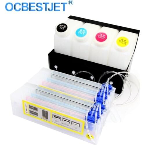 4 Barrels+ 8 Ink Cartridges) ECO-SOL MAX 2 Bulk Ink System For Roland XF-640 Continuous Ink Supplier System CISS (With Chip)