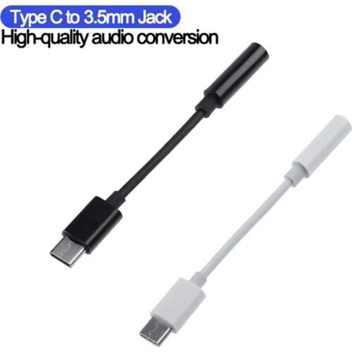 2021 Type C 3.5 Jack Earphone USB C To 3.5mm AUX Headphones Adapter Audio Cable For Huawei V30 Mate 20 P30 Pro Xiaomi Mi 10 9