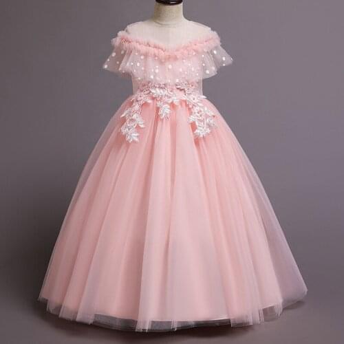 New Arrivals Summer Girl Sundress For Girls Birthday Dress Kids Princess Fashion Fluffy Flower Girls Children Party Dresses