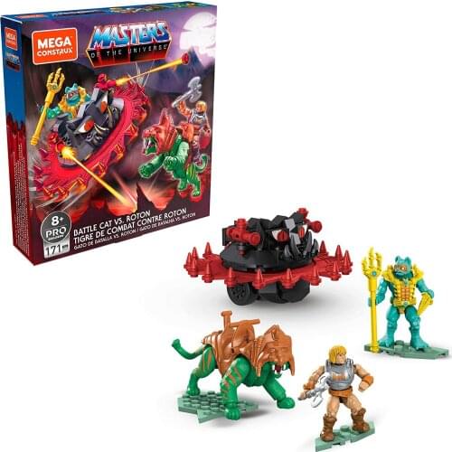 Mega Construx Masters of The Universe Battle Cat Vs. Roton Model Figure Collectors Edition Birthday Holiday Gifts