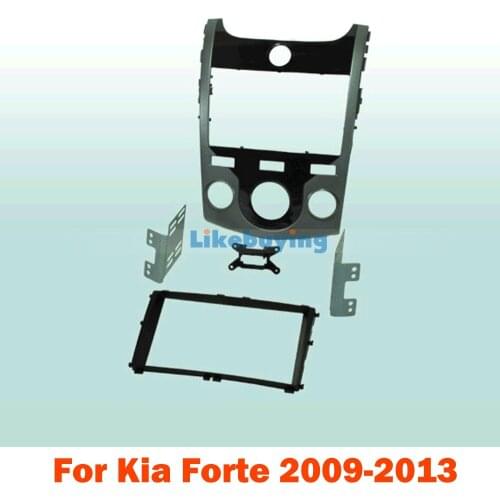 2 Din Frame Kit / Car Fascia Panel / Audio Panel Frame / Dash Kit For Kia Forte 2009 2010 2011 2012 2013 Free Shipping