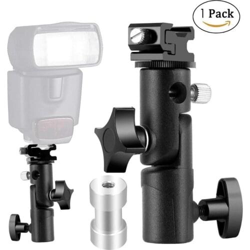 Camera Flash Speedlite Mount, Professional Camera Swivel Light Stand Bracket Umbrella Holder Shoe Mount , Studio Light, LED Ligh