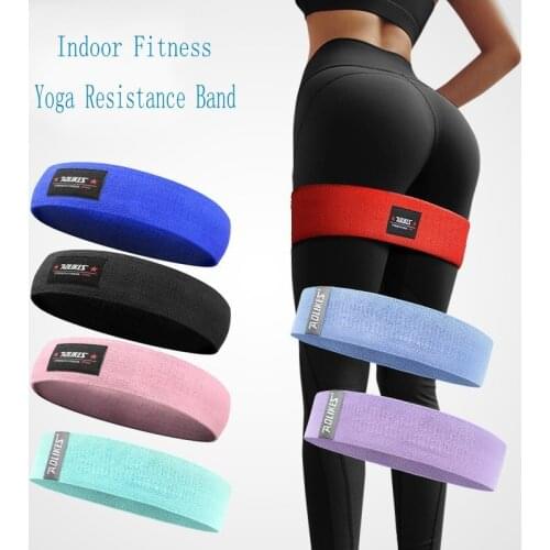 Hot Hip Band Yoga Resistance Band Wide Indoor Fitness Exercise Legs Band Loop For Circle Squats Training Anti Slip Rolling