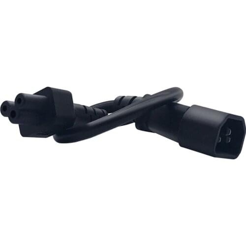 All copper IEC 320 C14 TO C5 power conversion line 20CM product character head to plum blossom tail power cord