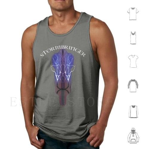 Stormbringer Tank Tops Vest Sleeveless Stormbringer Elric Melniboné Fantasy