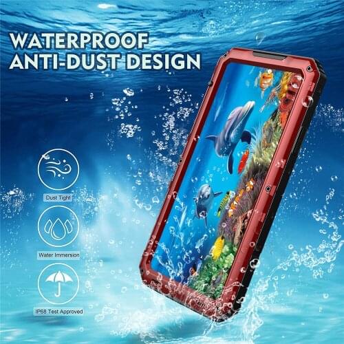 Luxury Metal Aluminum Waterproof Phone Case For Iphone Xr X 6 6s 7 8 Plus Xs Max Shockproof Dustproof Heavy Duty Cover