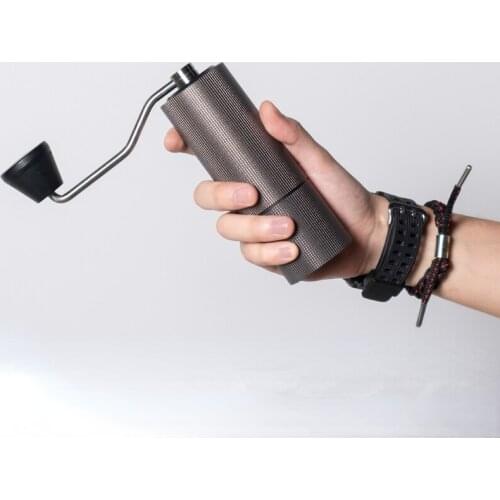 Upgrade High quality Aluminum Manual Coffee grinder Stainless steel Burr grinder Mini Coffee milling