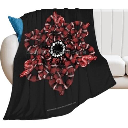 Marcelo Burlone Throw Blanket Fuzzy Warm Throws for Winter Bedding 3D Printing Soft Micro Fleece Blanket