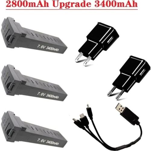 Original Battery For SG906 Pro 2 7.4V 2800mAh 3400mAh RC Drone Battery Lipo Battery Accessories SG906 pro Battery With Charger