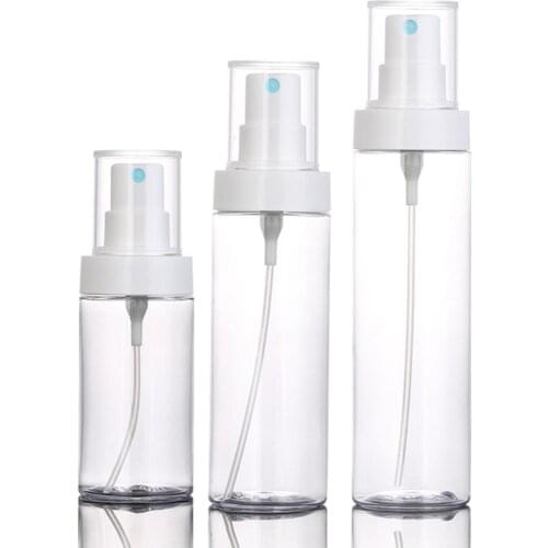 80/120/150ml Plastic Travel Refill Empty Liquid Sprayer Bottle Cosmetic Atomizer Refillable Container Empty Cosmetic Containers