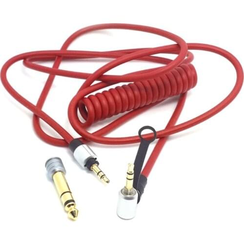 Spring Stereo Audio Cable Cord Replacement for Dr Dre Solo/ Pro/ Mixr/ Headphones/ Studio for Beats Headsets Adapter