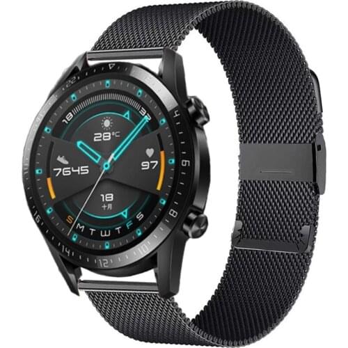 Watch Band 22mm Strap For Huawei GT 2 2E GT2 Pro Watch Strap Milanese Replacements Belt Honor Magic 1 2 46mm Watch Mens Strap