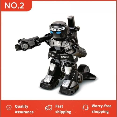 RC Robot Battle Boxing Robot Toy Remote Control Robot 2.4G Humanoid Fighting Robot with Two Control Joysticks Toys for Kids