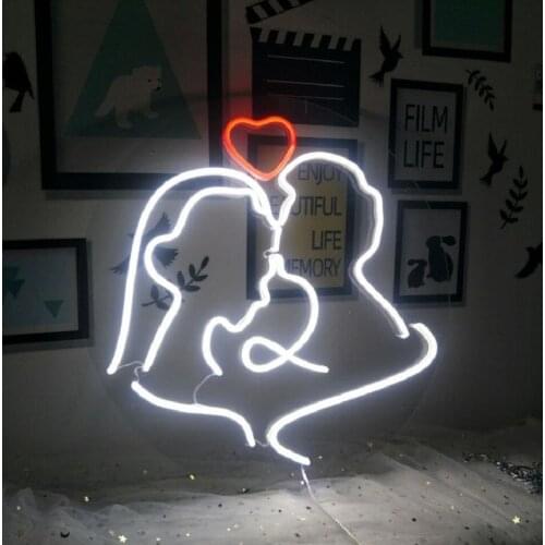 Custom Romantic Wedding Decoration Led Acrylic Neon Sign Light Party Shop Window Wall Birthday Decoration Indoor Outdoor