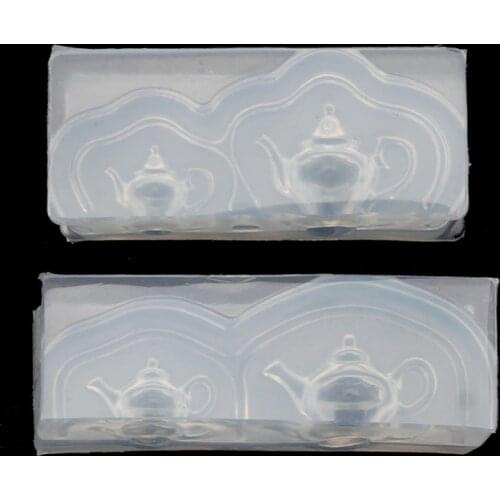 Cute Mini Teapot Silicone Resin Molds Earrings Pendant Necklace Jewelry Tools