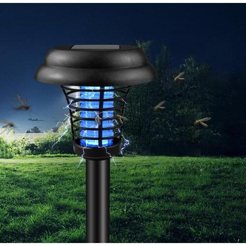 Solar Rechargeable Electric Shock Mosquito Repellent Killer lamp Outdoor Garden Home Rat Traps Mouse Snake Pest Repeller