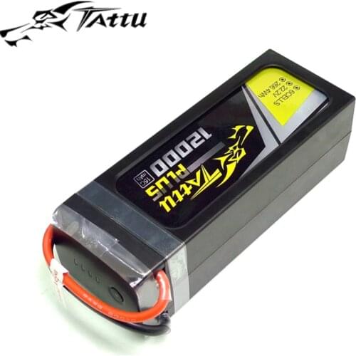 TATTU PLUS 12000mAh 6S 22.2V 15C polymer lithium battery for multi-rotor drones and plant protection drones