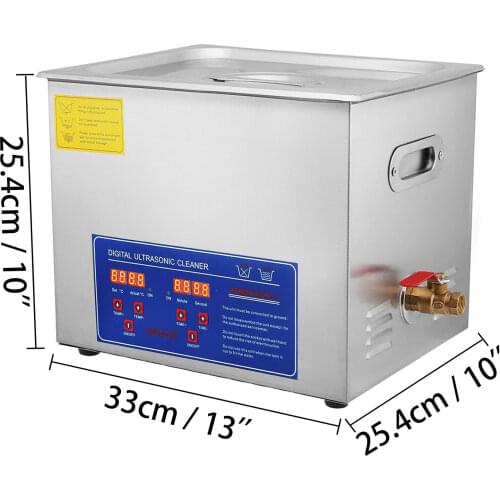 VEVOR 10L Digital Sunglasses Watch JPS-40A Cleaning Ultrasonic Cleaner