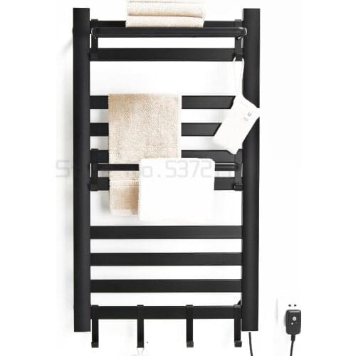 Intelligent electric towel rack household toilet non perforated heating constant temperature carbon fiber drying rack bathroom