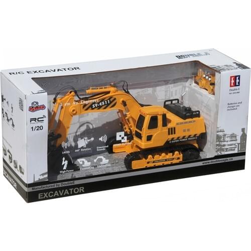Vardem Toy Radio Remote Control Full Function Rechargeable Excavator Digger (Mercedes Benz 1:20) high quality toy car