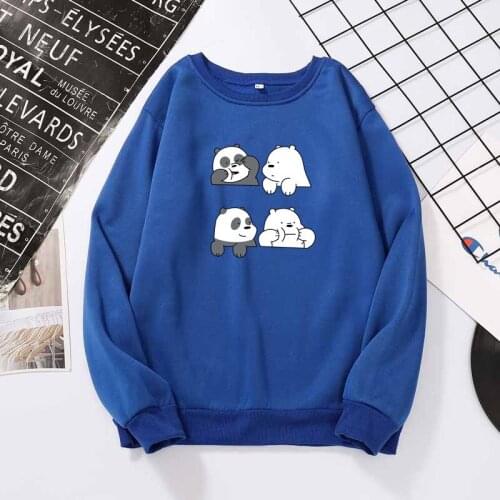 Plus Size Round Neck Print Sweatshirts Hoodie Long Sleeve Anime Tops Pullover 2021 Spring Autumn Cute Womens Clothing Streetwear